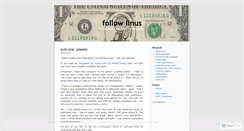 Desktop Screenshot of followlinus.wordpress.com
