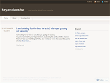 Tablet Screenshot of keyanxiaoshu.wordpress.com