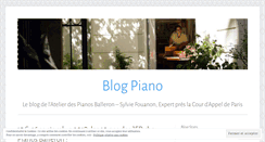 Desktop Screenshot of blogpiano.wordpress.com