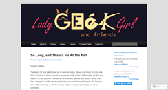 Desktop Screenshot of ladygeekgirl.wordpress.com