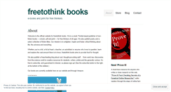 Desktop Screenshot of freetothinkbooks.wordpress.com