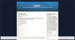 Desktop Screenshot of gabblywidget.wordpress.com