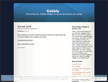 Tablet Screenshot of gabblywidget.wordpress.com