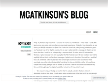 Tablet Screenshot of mcatkinson.wordpress.com