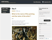 Tablet Screenshot of 365painting.wordpress.com