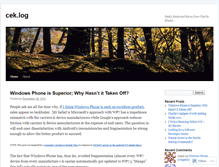 Tablet Screenshot of ceklog.wordpress.com