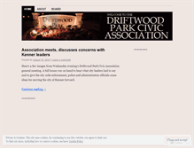 Tablet Screenshot of driftwoodcivic.wordpress.com