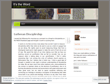 Tablet Screenshot of itstheword.wordpress.com