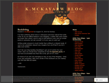 Tablet Screenshot of kmckayarw.wordpress.com