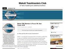 Tablet Screenshot of makatitoastmasters.wordpress.com