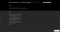 Desktop Screenshot of amanmovement.wordpress.com