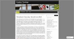 Desktop Screenshot of creativetheology.wordpress.com