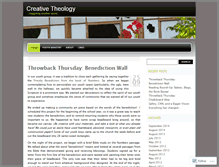 Tablet Screenshot of creativetheology.wordpress.com