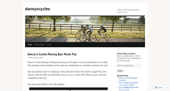 Desktop Screenshot of dannyscycles.wordpress.com