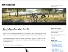 Tablet Screenshot of dannyscycles.wordpress.com