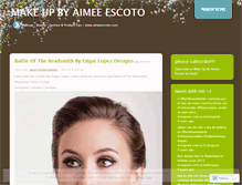 Tablet Screenshot of makeupbyaimee.wordpress.com