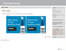 Tablet Screenshot of cpclubninja.wordpress.com