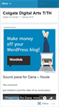 Mobile Screenshot of colgatedigitalarts.wordpress.com