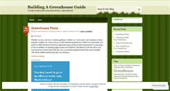 Desktop Screenshot of greenhouseguide.wordpress.com