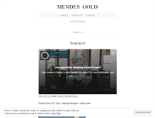 Tablet Screenshot of mendesgold.wordpress.com