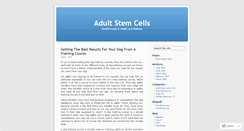 Desktop Screenshot of adultstemcells.wordpress.com