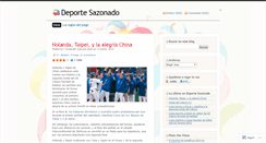 Desktop Screenshot of deportesazonado.wordpress.com