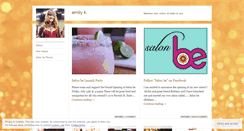 Desktop Screenshot of hairemily.wordpress.com