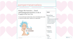 Desktop Screenshot of pampermesenseless.wordpress.com