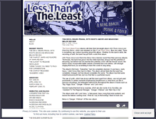 Tablet Screenshot of lessthantheleastblog.wordpress.com