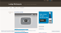Desktop Screenshot of lustigewerbespots.wordpress.com