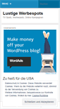 Mobile Screenshot of lustigewerbespots.wordpress.com