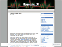 Tablet Screenshot of diagnosispr.wordpress.com