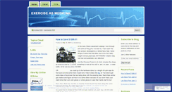Desktop Screenshot of exerciseasmedicine.wordpress.com