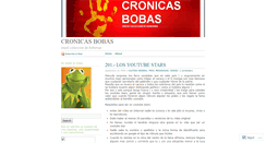 Desktop Screenshot of cronicasbobas.wordpress.com