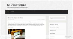 Desktop Screenshot of krwoodworking.wordpress.com