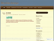 Tablet Screenshot of mauricioarango.wordpress.com