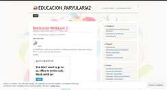 Desktop Screenshot of eduacionparvularia2.wordpress.com