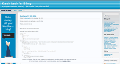 Desktop Screenshot of kashiash.wordpress.com