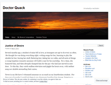 Tablet Screenshot of doctorquack.wordpress.com