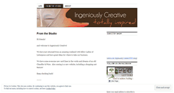 Desktop Screenshot of ingeniouslycreative.wordpress.com