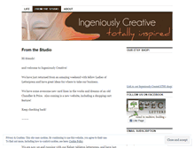 Tablet Screenshot of ingeniouslycreative.wordpress.com