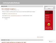 Tablet Screenshot of noticiasfutbolisticas.wordpress.com