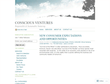 Tablet Screenshot of consciousventures.wordpress.com