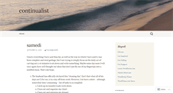 Desktop Screenshot of continualist.wordpress.com