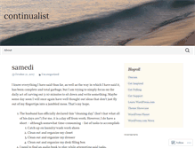 Tablet Screenshot of continualist.wordpress.com