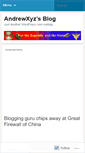 Mobile Screenshot of andrewxyz.wordpress.com