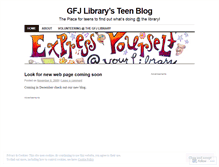 Tablet Screenshot of gfjlibraryteen.wordpress.com