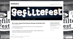 Desktop Screenshot of gefiltefest.wordpress.com