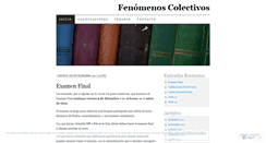 Desktop Screenshot of fcolectivos2011.wordpress.com