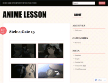 Tablet Screenshot of animelesson.wordpress.com